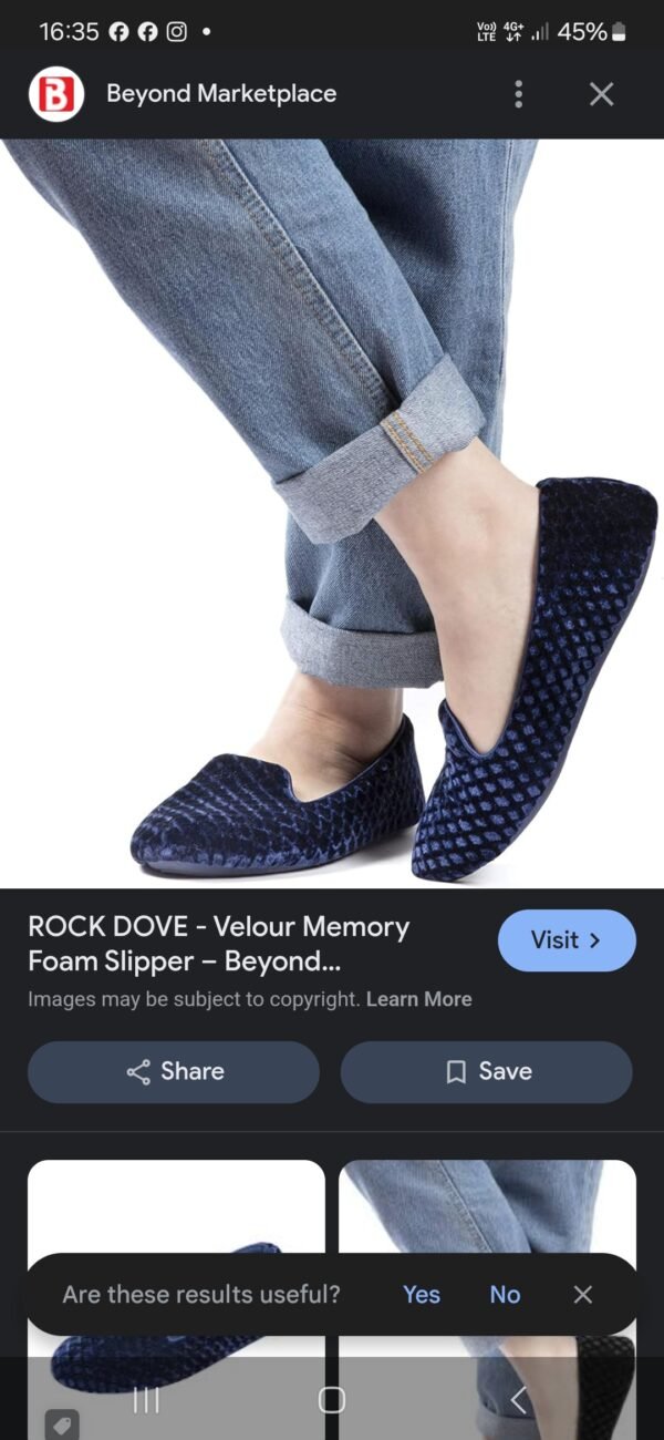 rock dove-memory foam slipper - Image 3